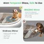 Oval Bathroom Mirror with LED Lights 500x800mm, Bluetooth Led Mirror Bathroom Image 5