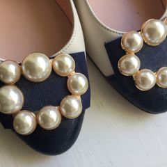 Le Babe Fabulous Pearl Shoes Size 8
