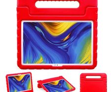 For Samsung Galaxy Tab A7 10.4 2020 Kids Case Shockproof Cover With Stand - Red