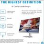 HP FHD Monitor, HDMI, Black Head, Silver Stand, 24-Inch Image 3