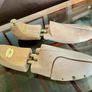 Vintage Gentlemen Sculpted Wooden Shoe Trees Set Size 10 or 43 Fitzpatricks Shoes Image 2