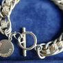 Vintage 925 Sterling Silver Fancy Weave Bracelet Length 8,5" - 34,8g Image 3