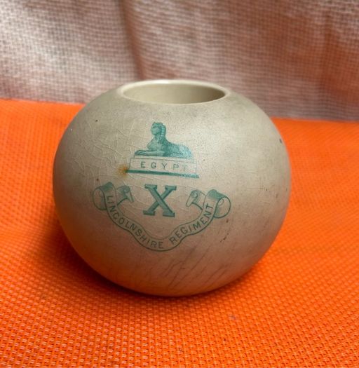 Antique Ceramic Match Holder
