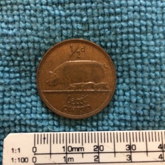 Irish half penny 1967