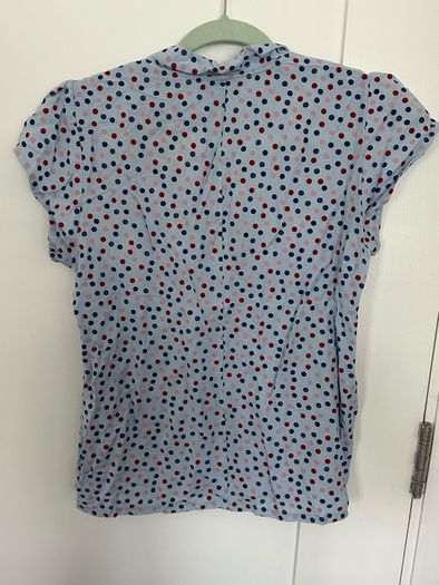 [clothes for adults] Stunning polka dot top with a bow, size M/10