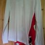 comme des Garcon white and red long sleeve top blouse Image 7