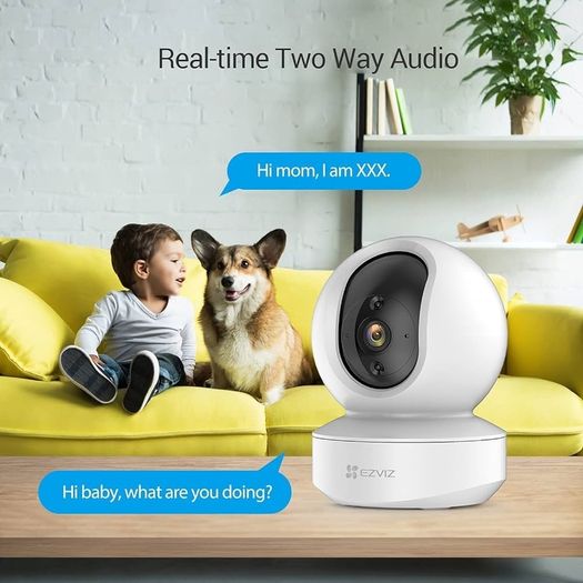 NEW SALE | Wireless Indoor Wifi Security Camera with App, Alexa & Google Control, 2.4GHz, Pan Tilt 360 Degree Baby Monitor, 1080P, Motion Detection, Auto Tracking, Two Way Talk, Alarm, Night Vision