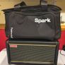 Positive Grid Spark 2 Smart Guitar Amp Bluetooth Speaker, Black with additional battery and carry bag. Image 3