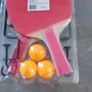 Table tennis bats x 2, balls and 2 grips for net Image 3