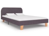 main image for ad Bed Frame Taupe Fabric 120x190 cm