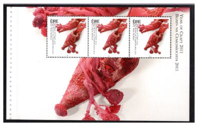 2011 Ireland Year of Craft in Ireland Booklet Pane featuring Textiles Commemorative Stamp Mint Never Hinged (MNH). Hibernian HP202.