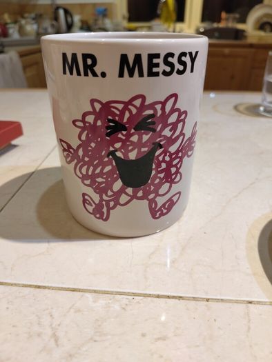 Mr Men Mr Messy ceramic jar