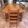 Rustic Farmhouse table and chairs Image 2