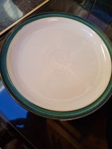 Denby greenwich dinner plates x 8
