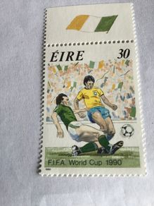 1990 Irish stamp - World Cup