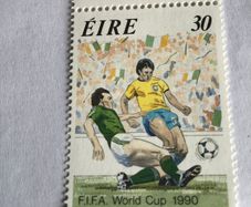1990 Irish stamp - World Cup