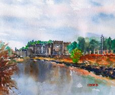 markee Castle Sligo watercolor