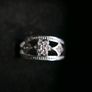 Vintage White Sapphire Floral Ring Image 4
