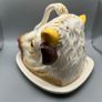Rare 19th Century Staffordshire Style Bull Head Cheese Dish - Complete Image 6