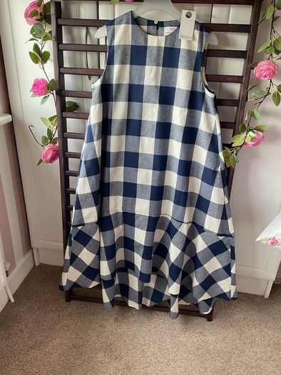 dress Bnwt paise asymmetrical gingham check dress size 10