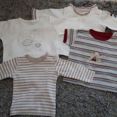 4 Baby Tops (0-3m) Cotton Bundle