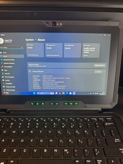 Dell Latitude 7220 Rugged Military Grade Laptop i5