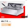 Stainless Steel Commercial Electric Fryer Stainless Steel Fryer 12L Electric Double Tank Double Sieve Machine for Chicken/Shrimp With Basket And Lid 12L 220v Image 4