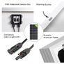200W, 12V Solar Panel Kit with 20 A Solar Charge Controller and 5 m Solar Cable and Z Mounts for RV Boat Motor-home Image 3