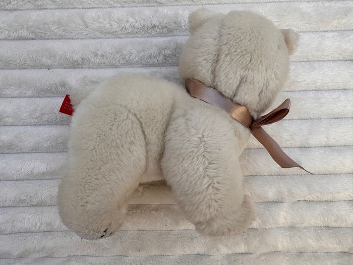 Pia Pia Club by Heinrich Bauer Germany white Bear Plush approx. 19 cm. Used Please see photos