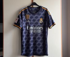 Adidas Real Madrid Away Shirt 2023/24 Navy Gold M