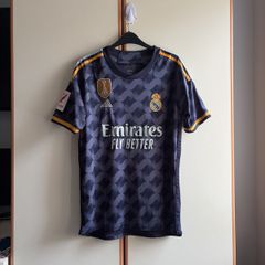 Adidas Real Madrid Away Shirt 2023/24 Navy Gold M