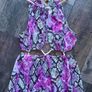 ASOS Purple Snake Print Cut Out Maxi Dress UK 10 Brand new with tags Image 2