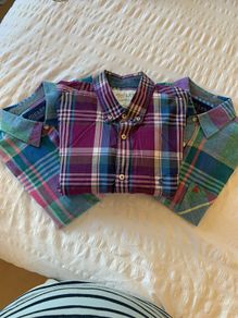3 x JOULES linen/cotton long-sleeved shirts (M) like new