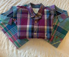 3 x JOULES linen/cotton long-sleeved shirts (M) like new