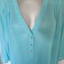 Janina blue transparent tunic blouse size UK26/28 EU56 Postage included Image 2