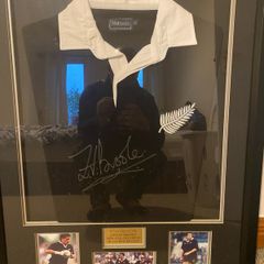 Signed Zinzan Brooke All Black Jersey & Irish Jersey from early 2000s