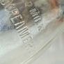 502 - Vintage Clear Glass Cork Top Collectible Decorative Lee Strand Creamery Milk Bottle Image 5