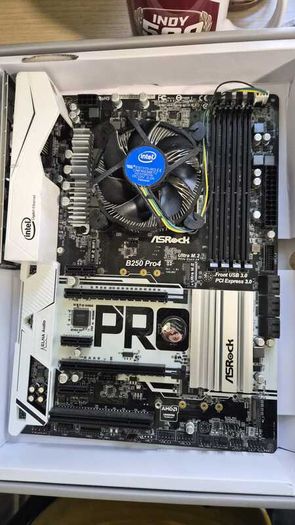 ASRock B250 Pro4 ATX Motherboard + Intel i5-6400 (optional RAM available)
