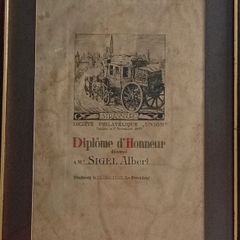 1800s Albert Sigel Strasboug Societe Philatelique Union Postal History Collection