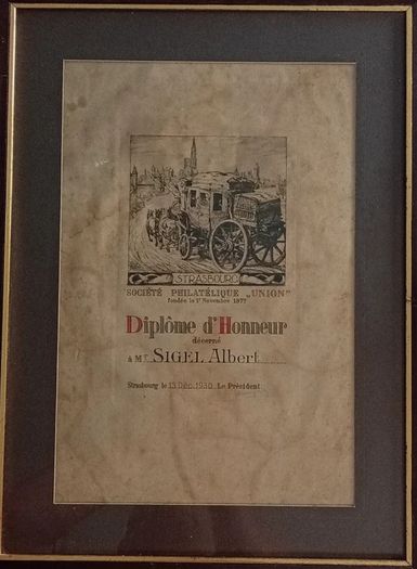 1800s Albert Sigel Strasboug Societe Philatelique Union Postal History Collection
