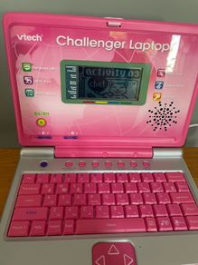 Pink vtech laptop for kids