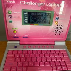 Pink vtech laptop for kids