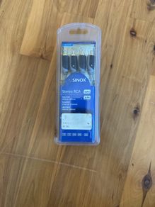 Sinox 5.0m Stereo 2 RCA to 2 RCA Gold Plated