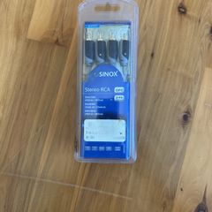 Sinox 5.0m Stereo 2 RCA to 2 RCA Gold Plated