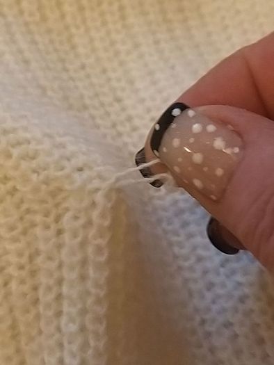 Cream Polo Neck Poncho