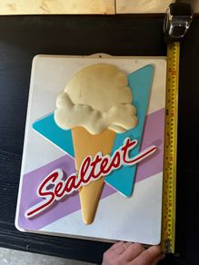 vintage ice cream sign