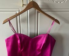 ladies satin crop top new bnwt