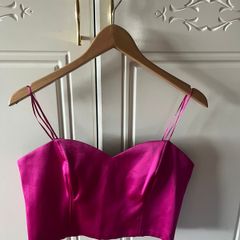 ladies satin crop top new bnwt