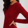 BNWT Lovely Wine Red Top size 12 Image 3