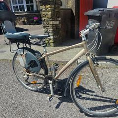 Ladies bike with rear child carrier